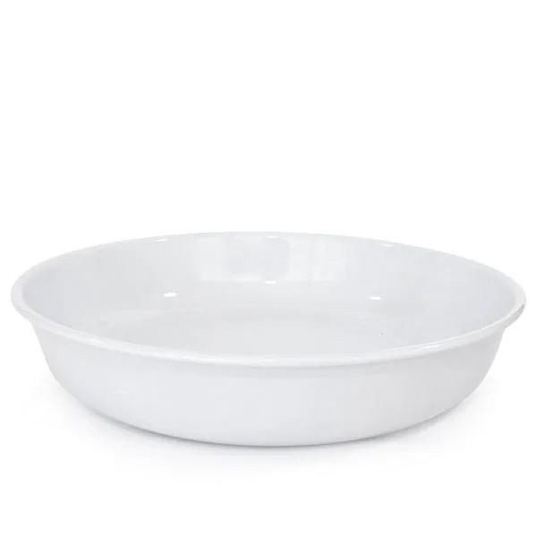 Everyday Enamel Serving Bowl in White