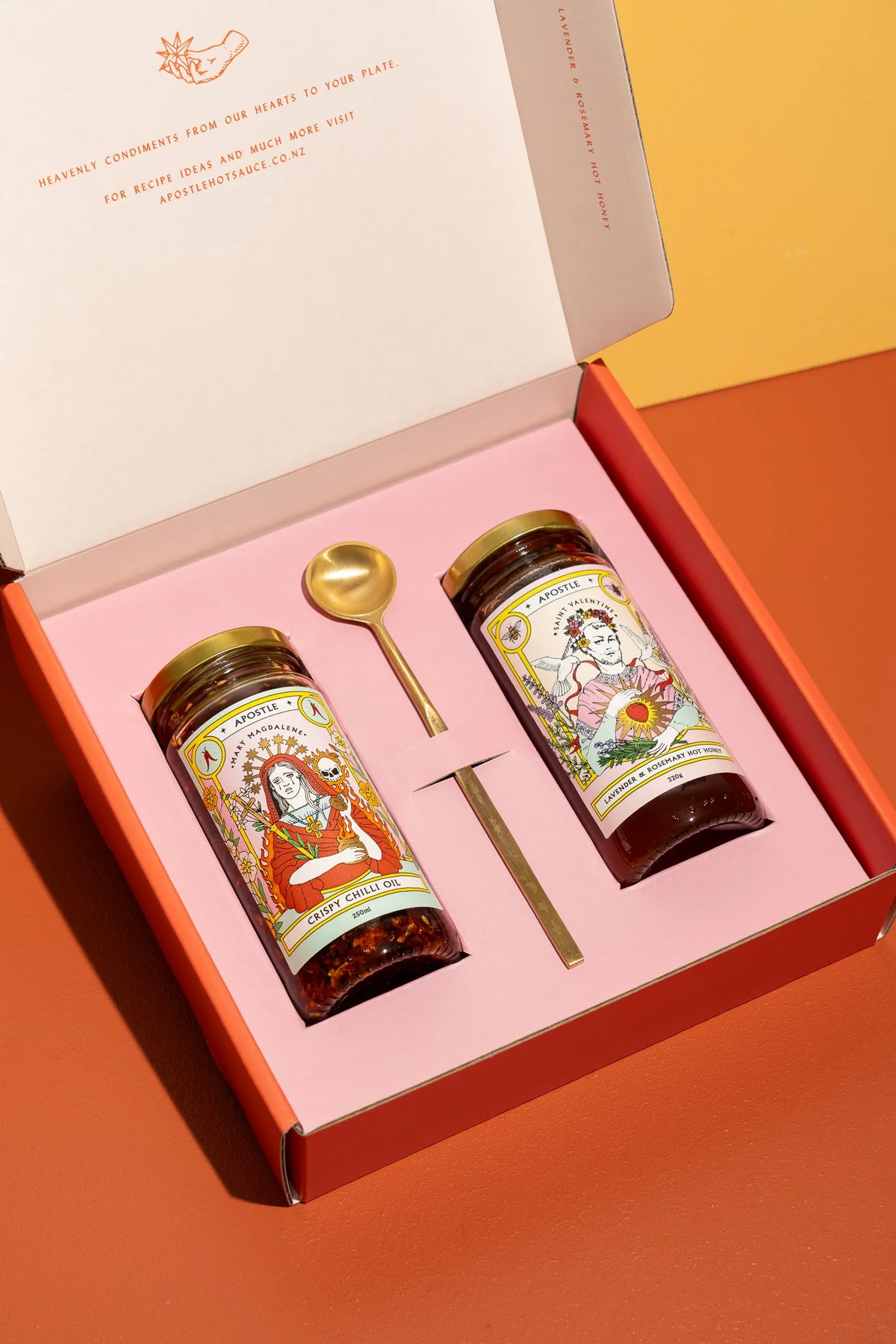Crispy Chilli Oil, Hot Honey & Spoon Trio