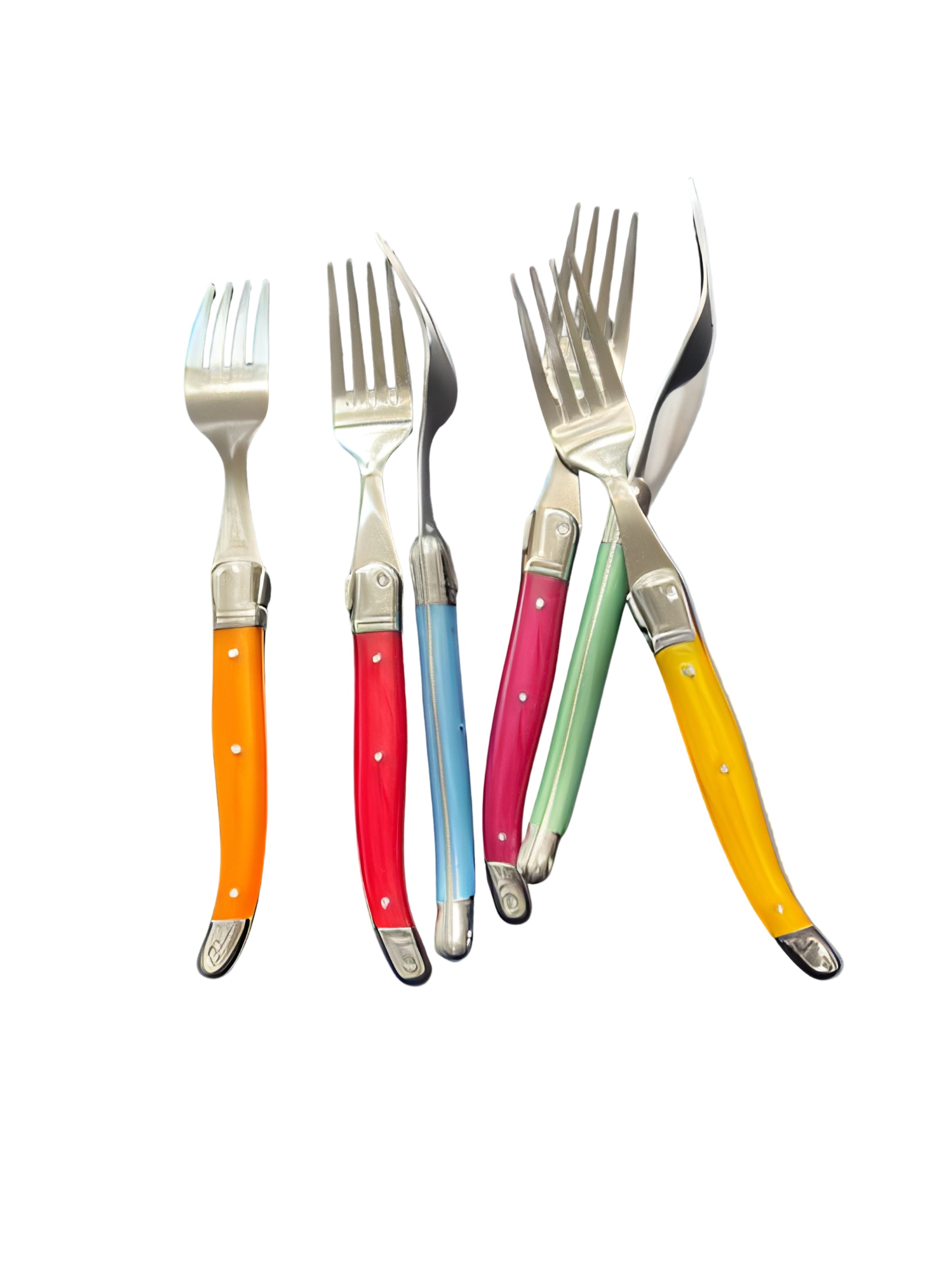 Coloured Laguiole Neron 24 Piece Cutlery Set