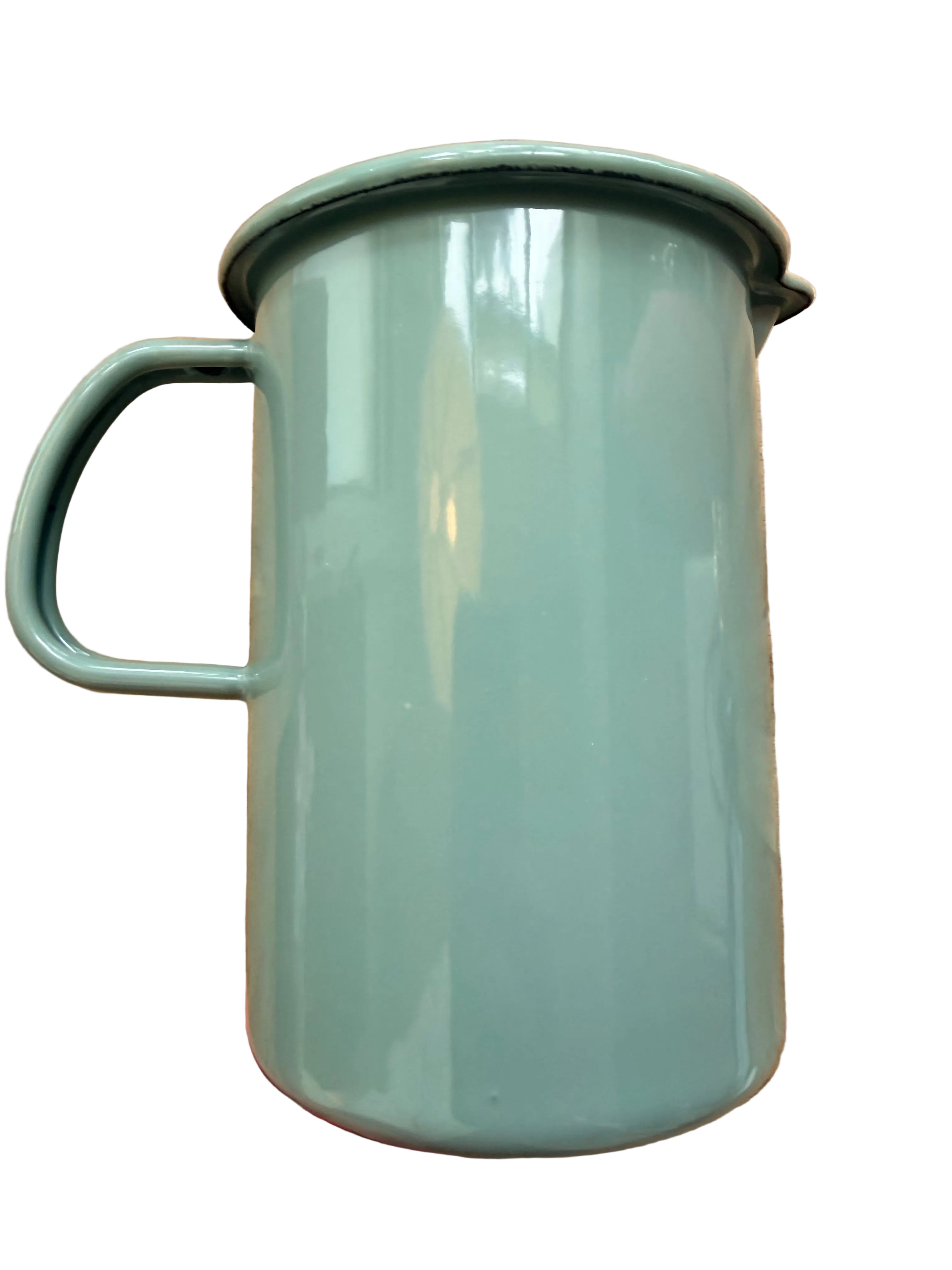 Tarragon Green Enamel Measuring Jug