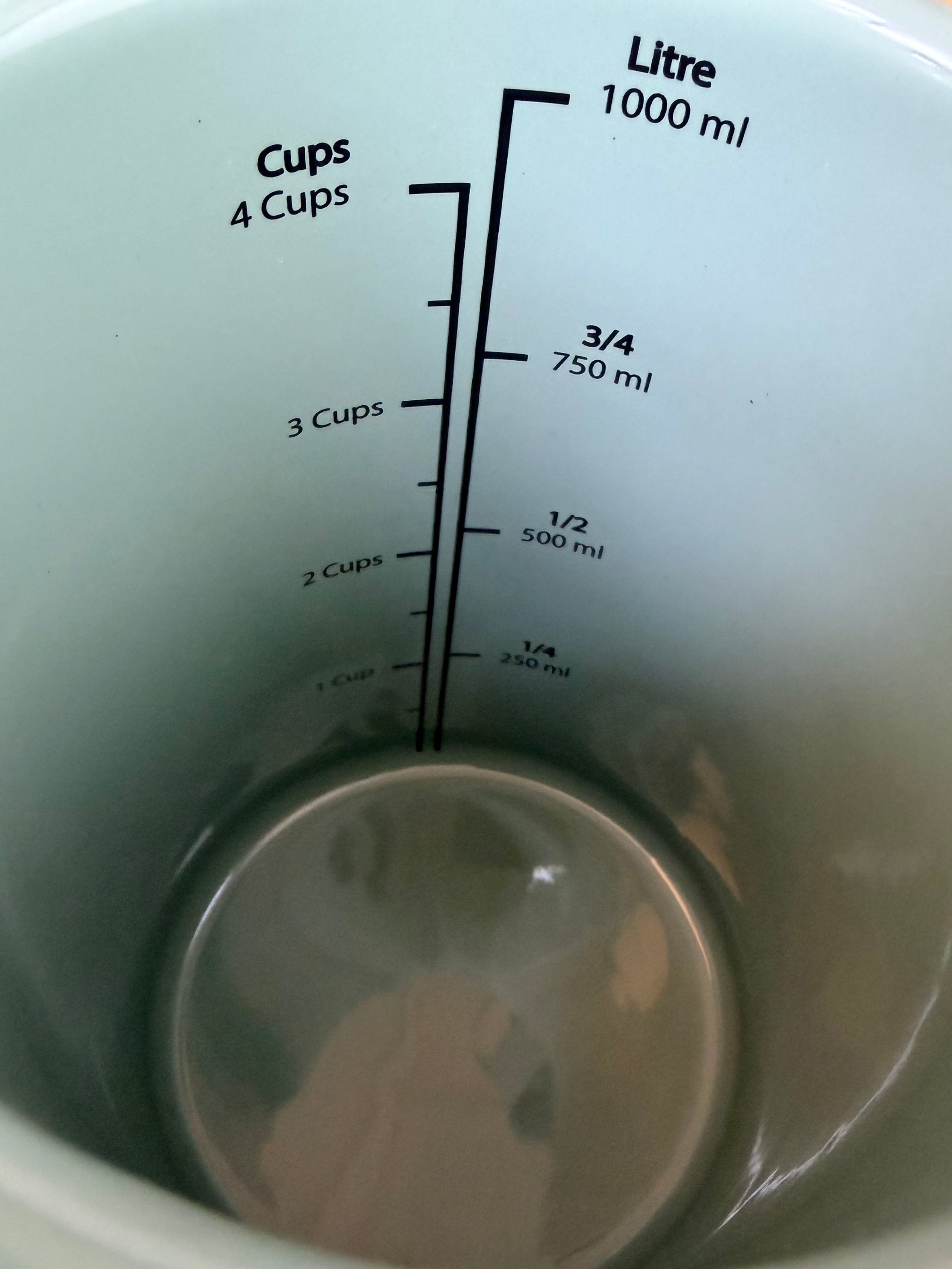 Tarragon Green Enamel Measuring Jug