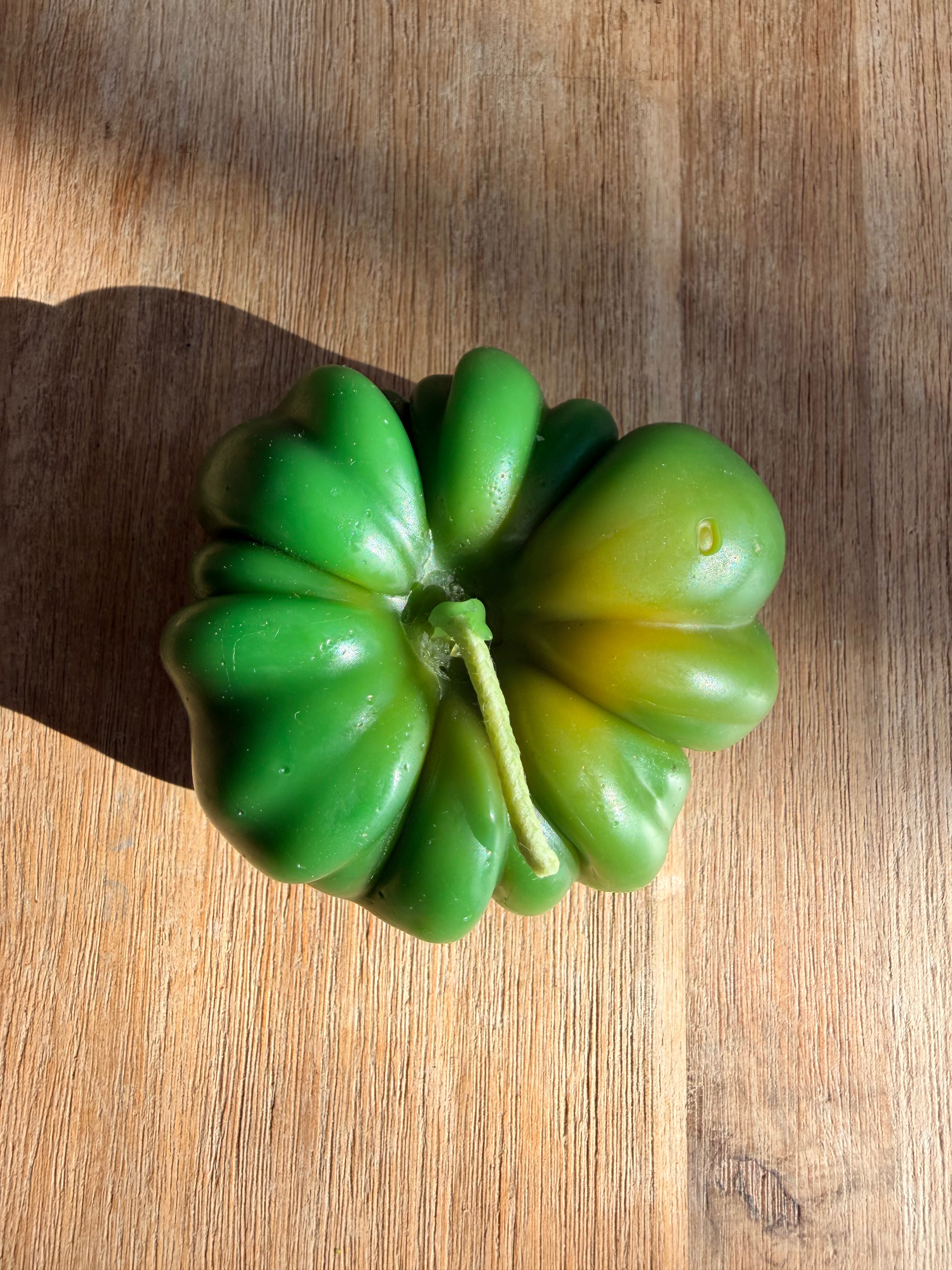 Small Green Heirloom Tomato Beeswax Candle