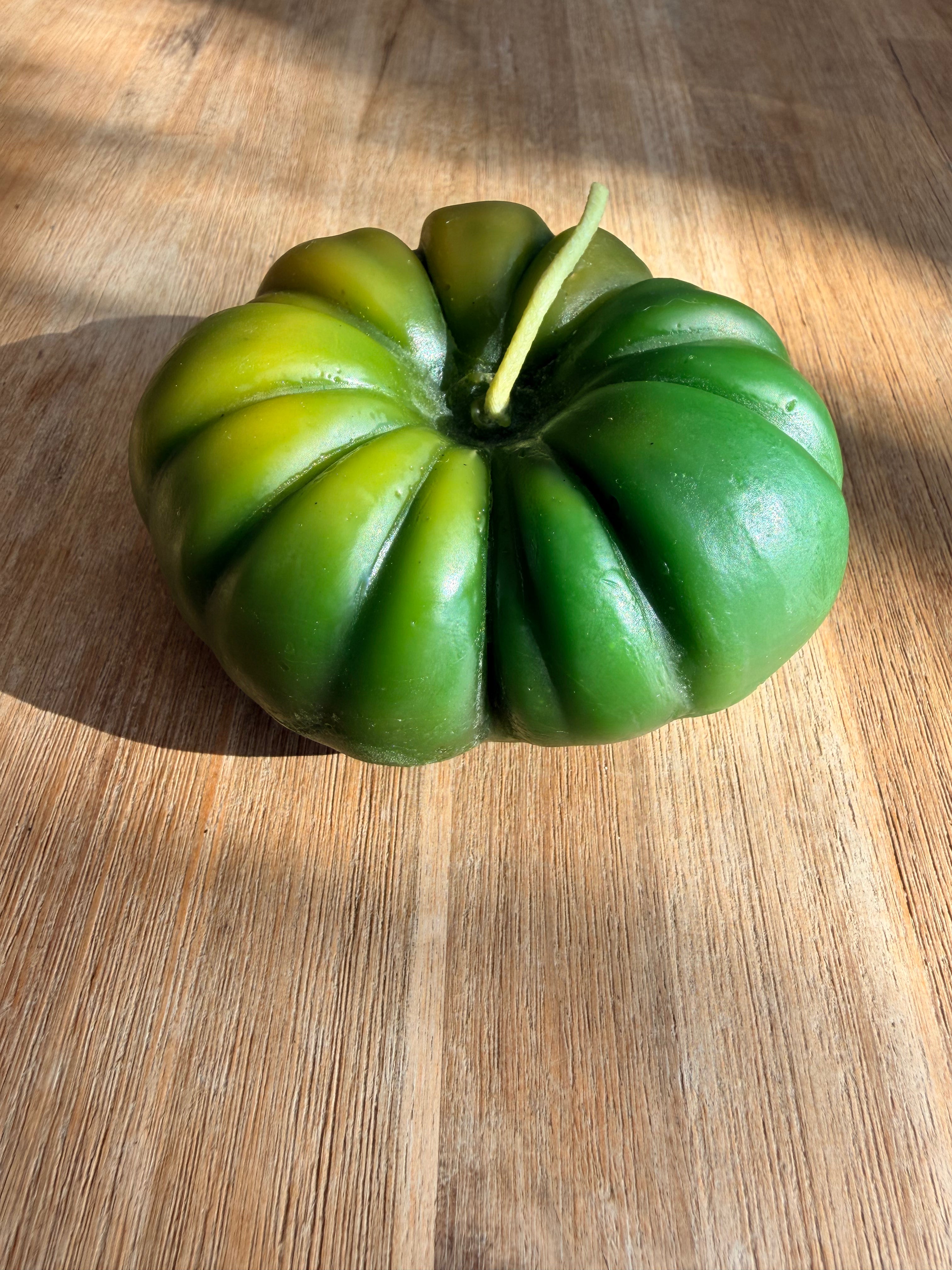 Large Green Heirloom Tomato Beeswax Candle
