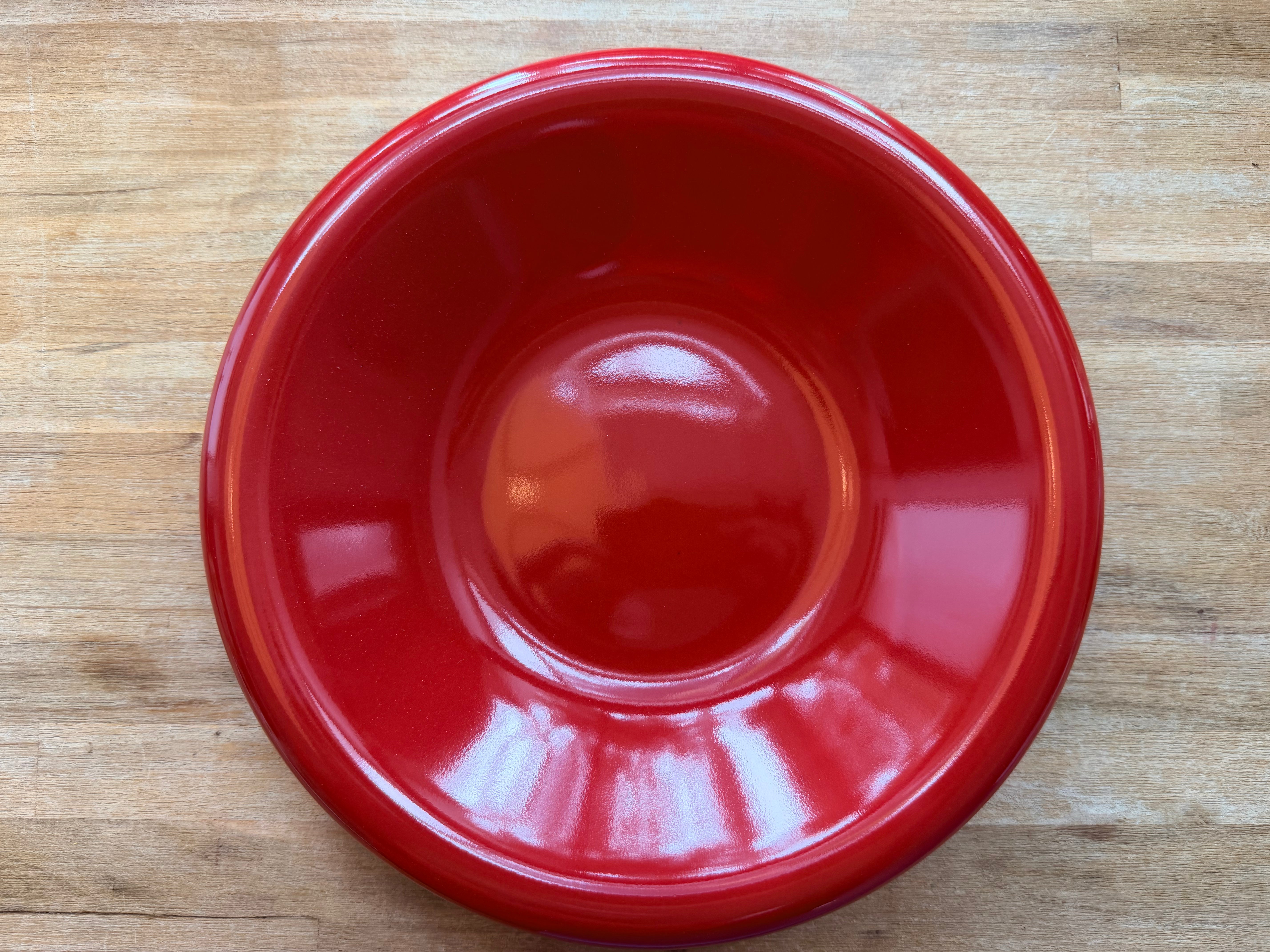 Tomato Red Serving Bowl