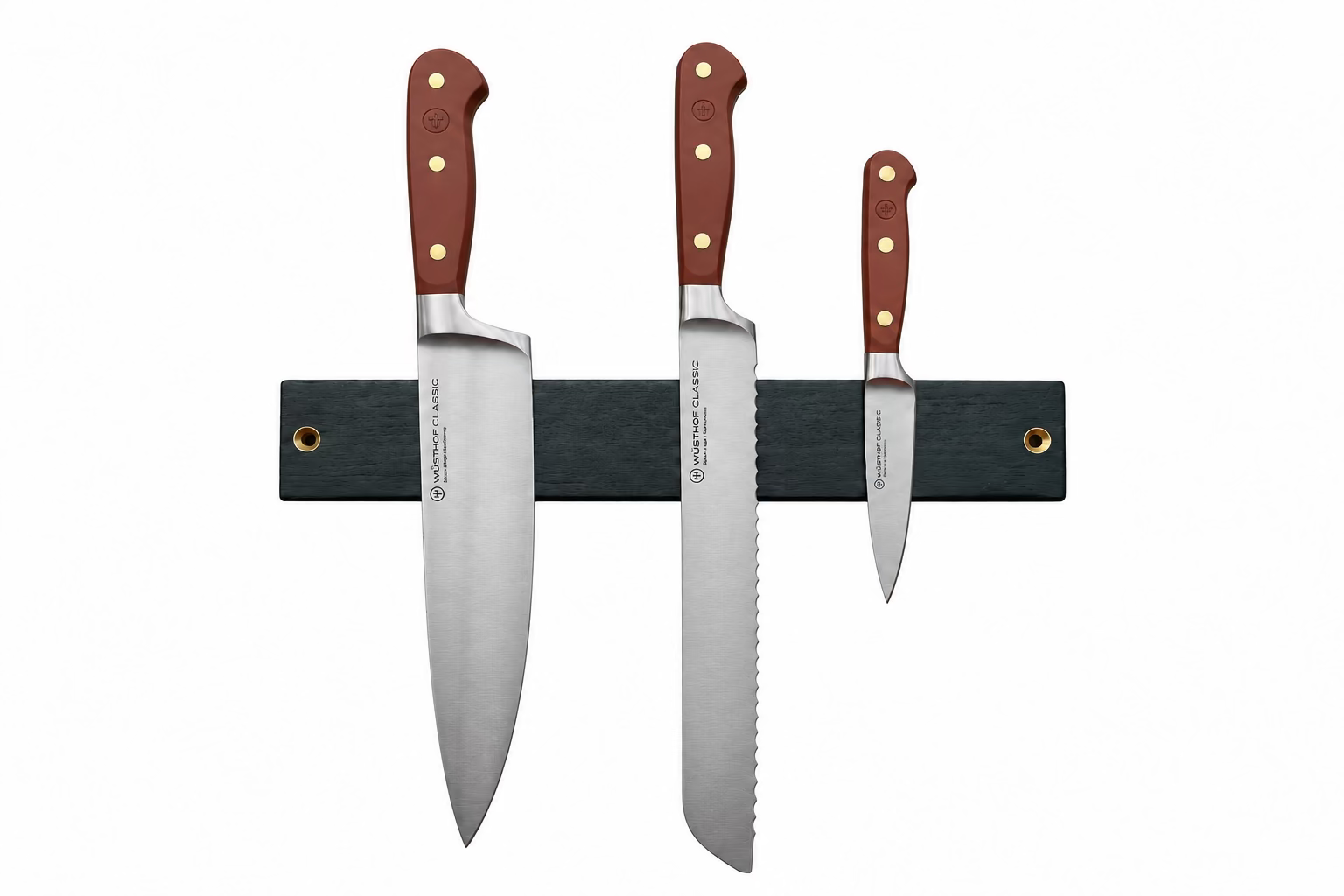 Small Charred Maple Magnetic Knife Rack