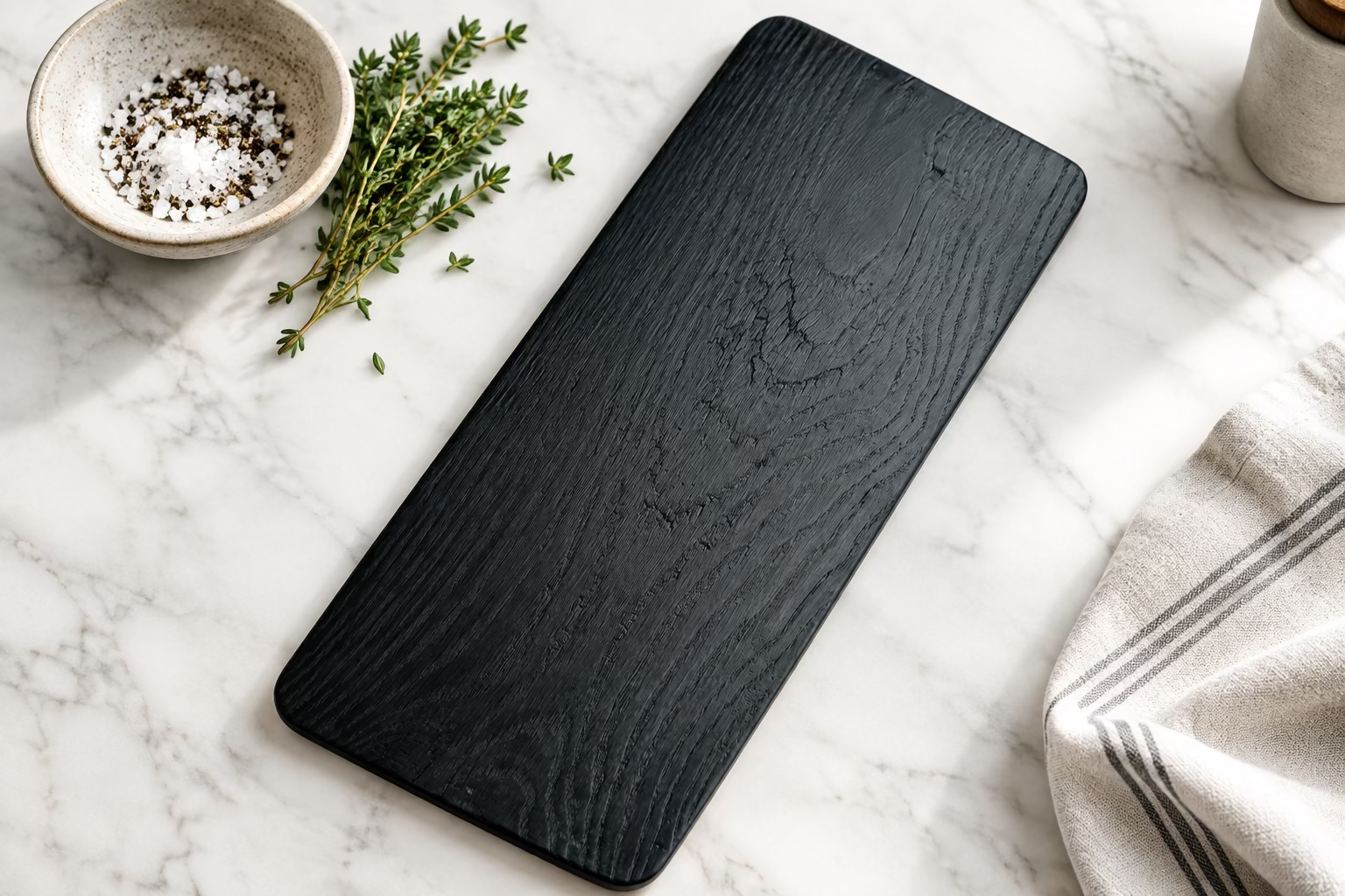 Charred Oak Serving Board