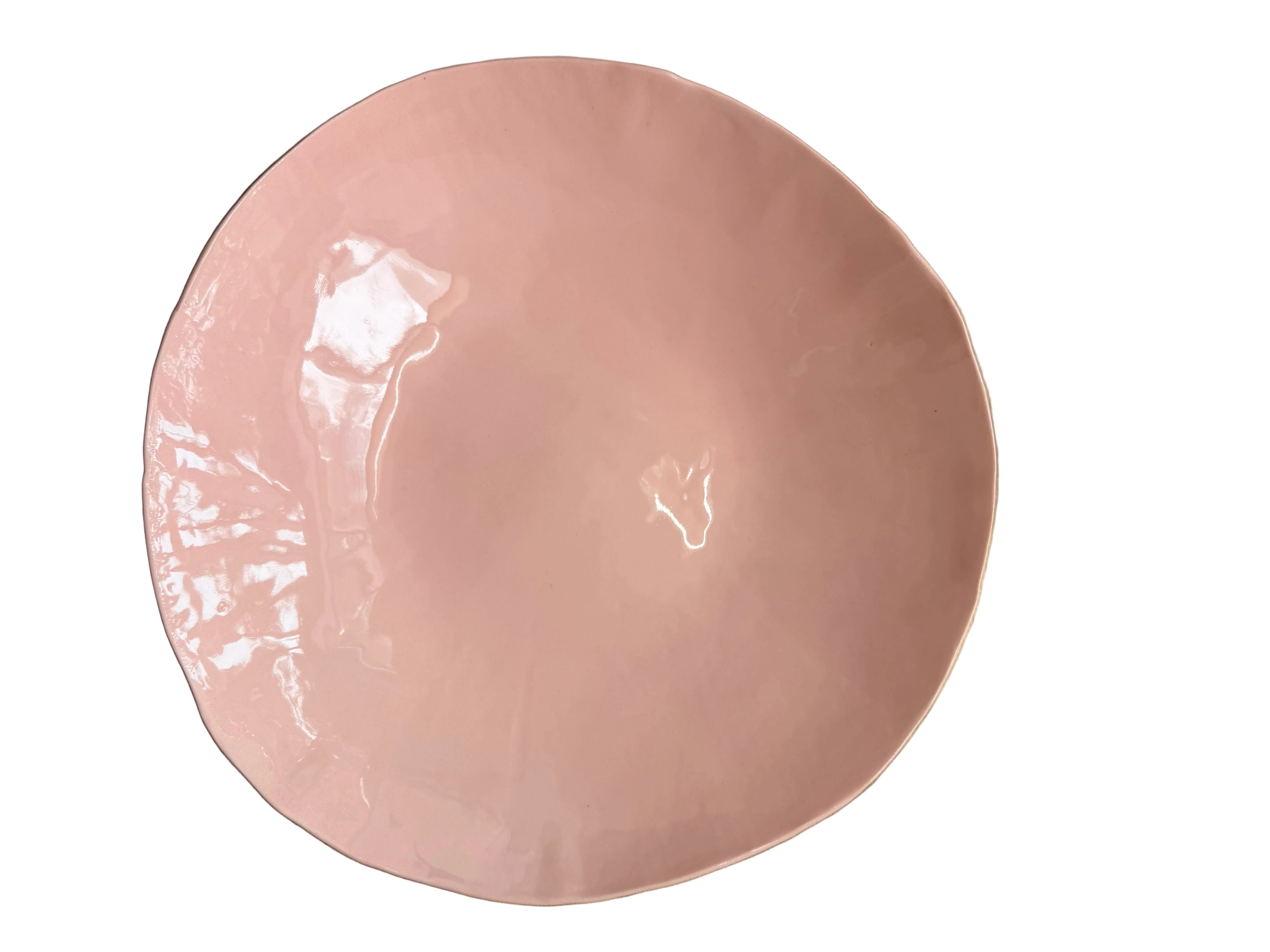 Marshmallow glazed ceramic bowl