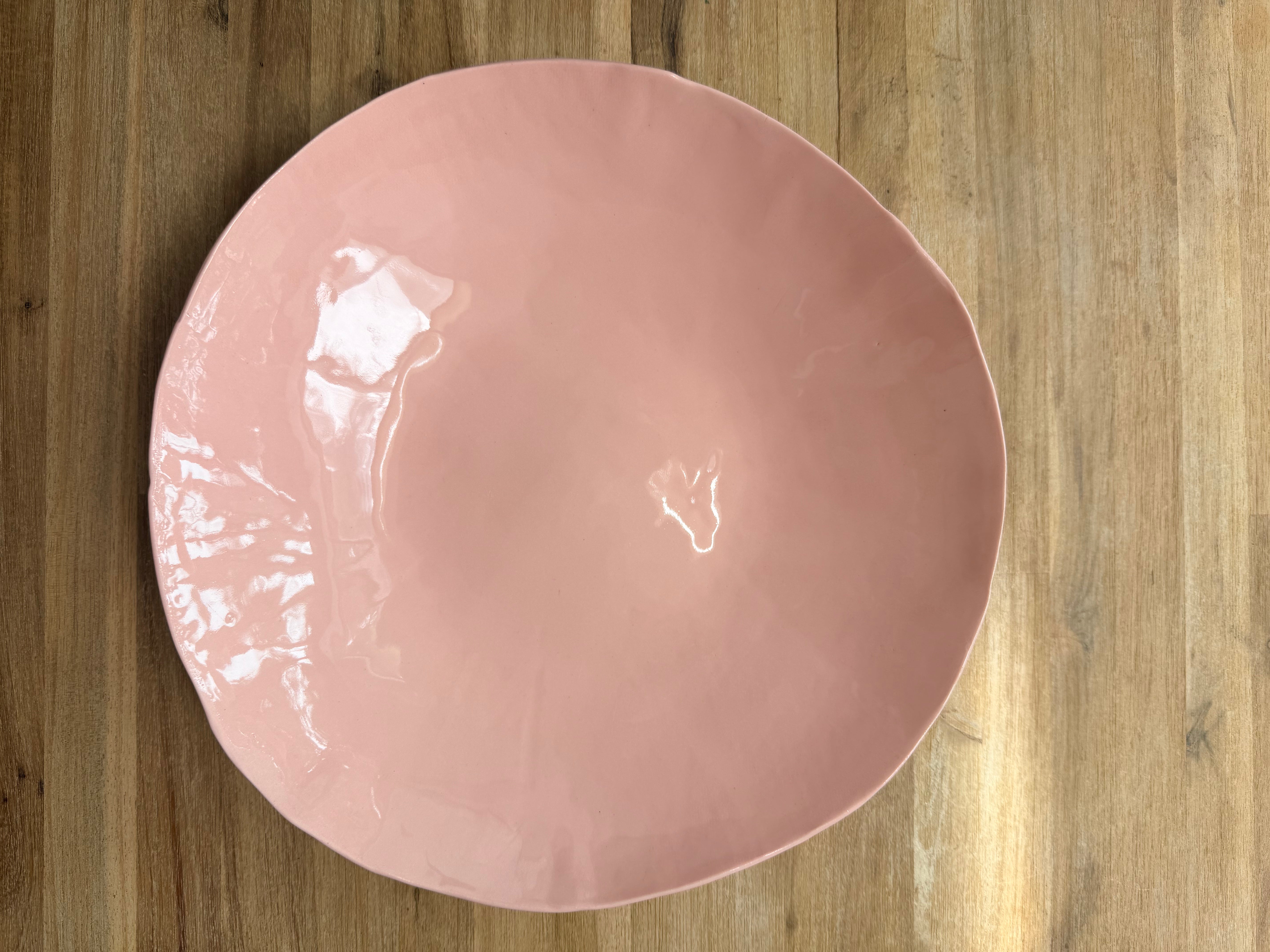 Marshmallow glazed ceramic bowl