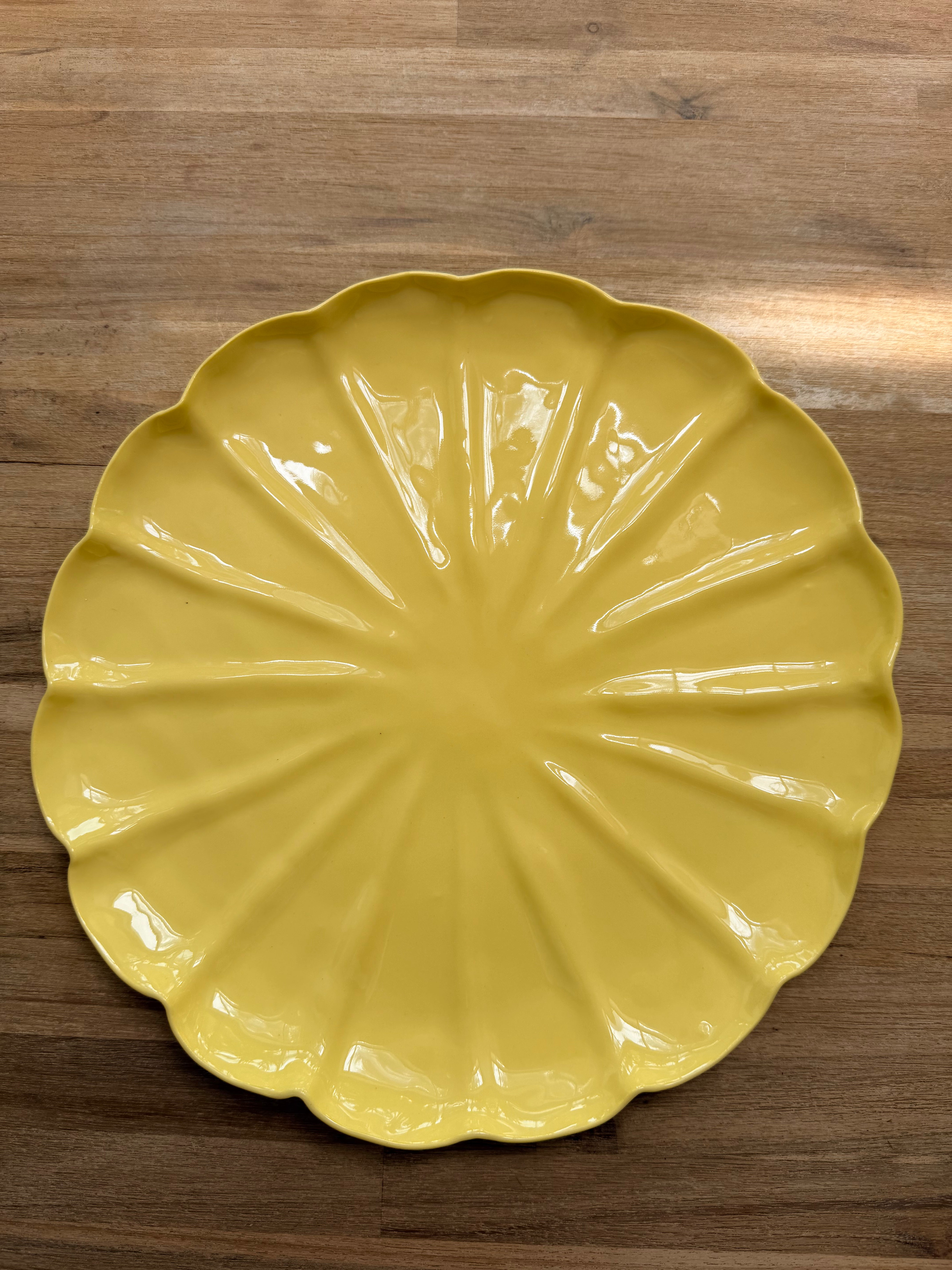 Butter Blossom Ceramic Platter