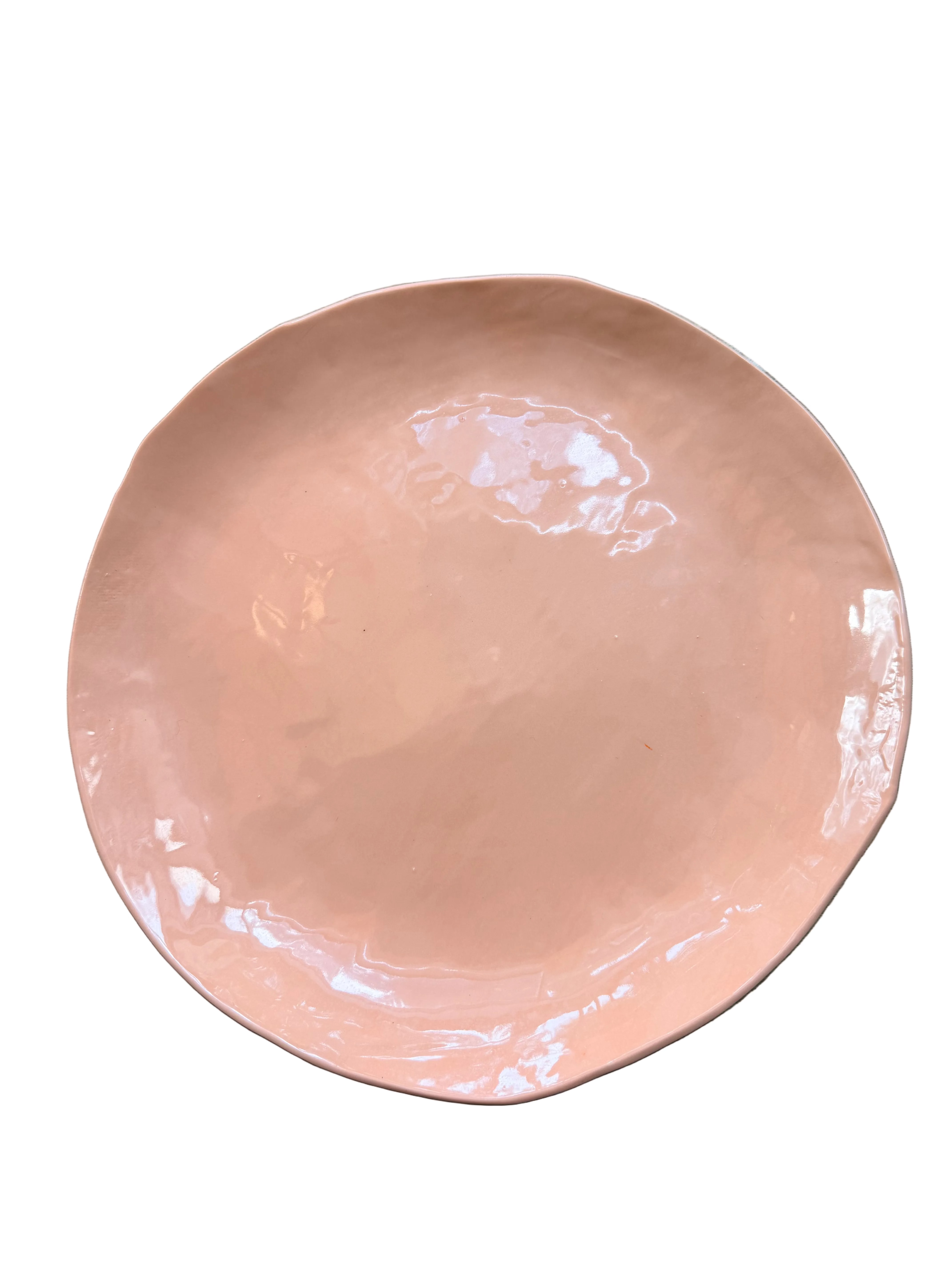 Marshmallow Glazed Ceramic Plate