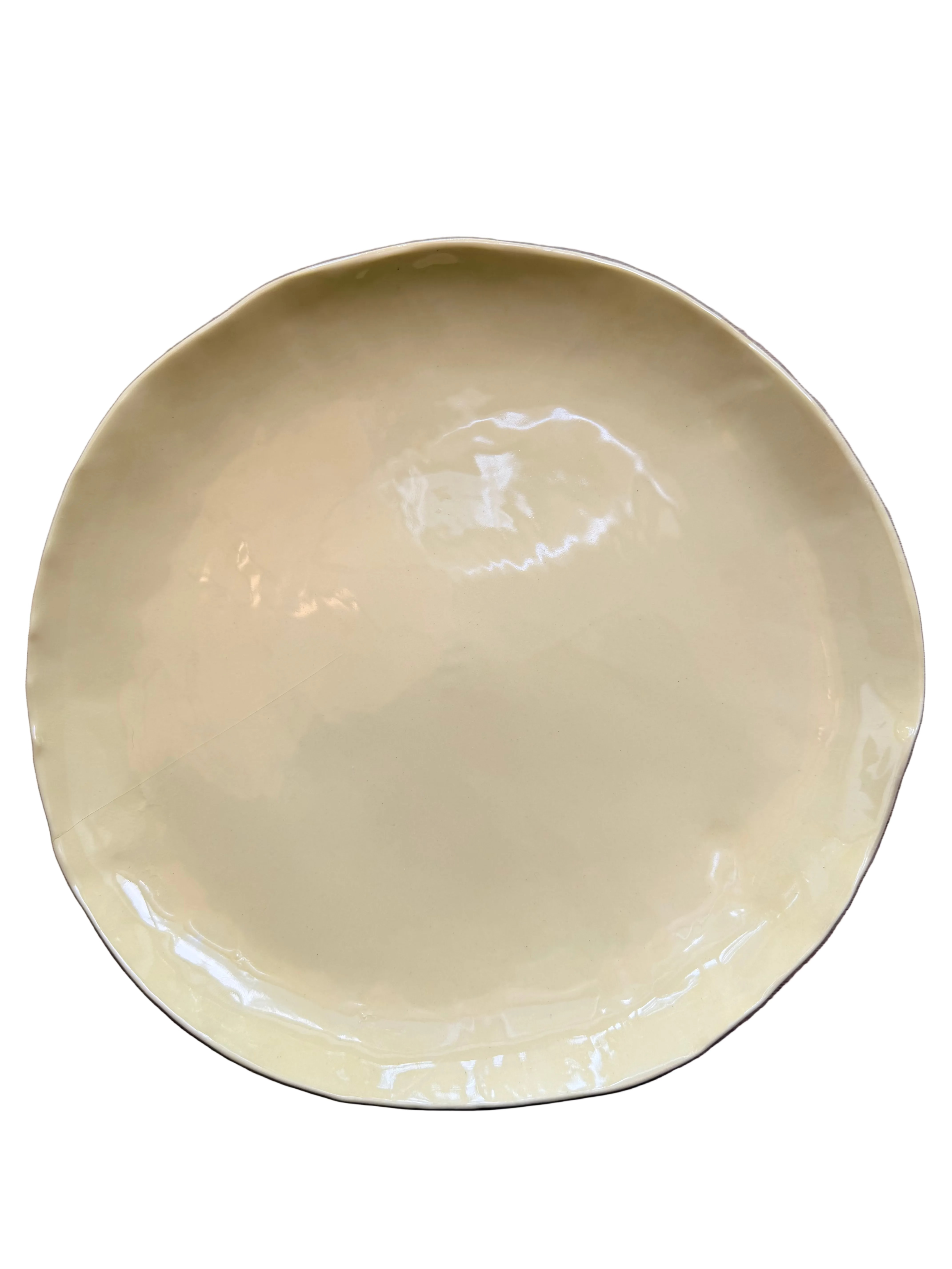 Butter Glazed Ceramic Plate