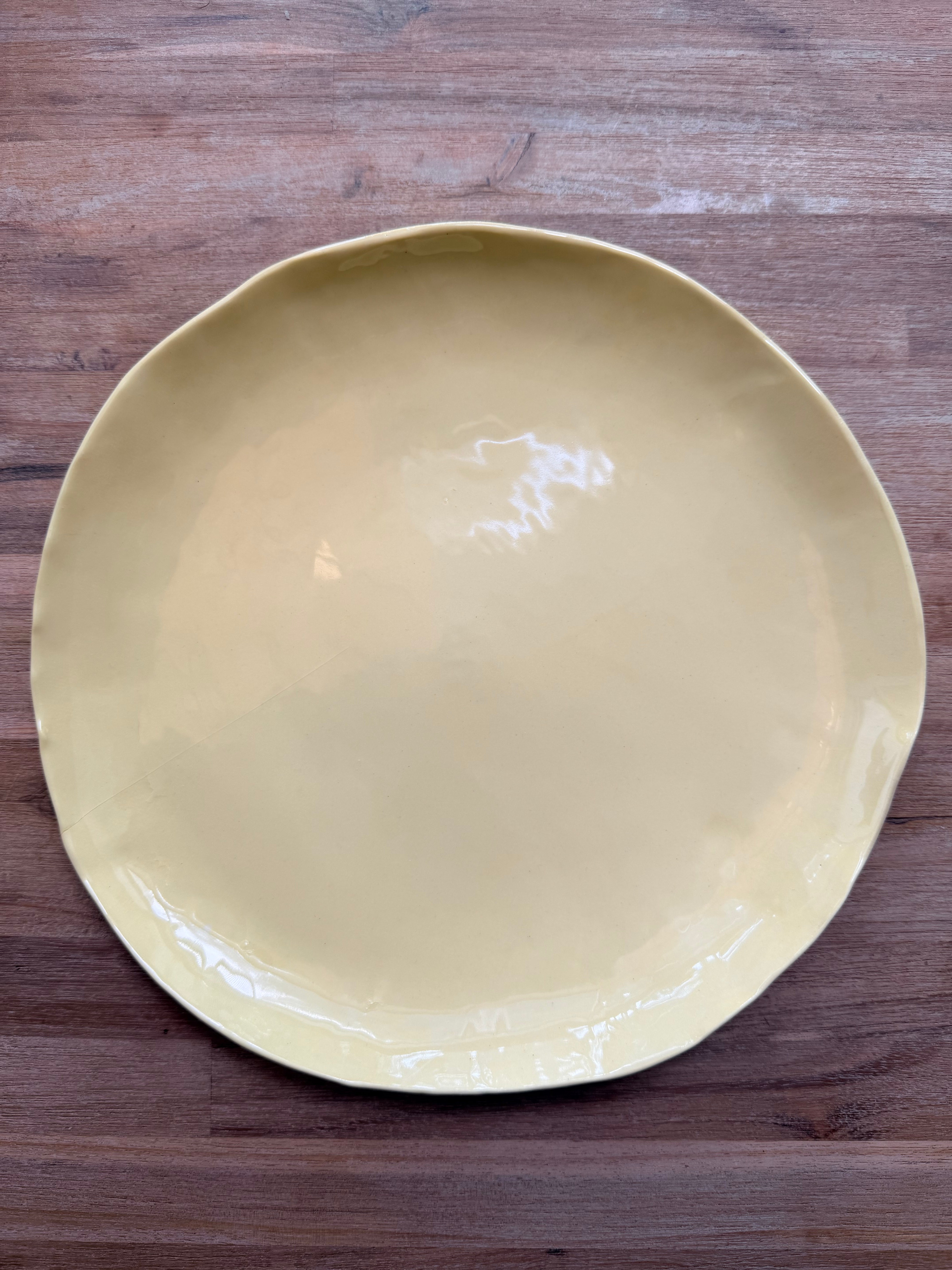 Butter Glazed Ceramic Plate