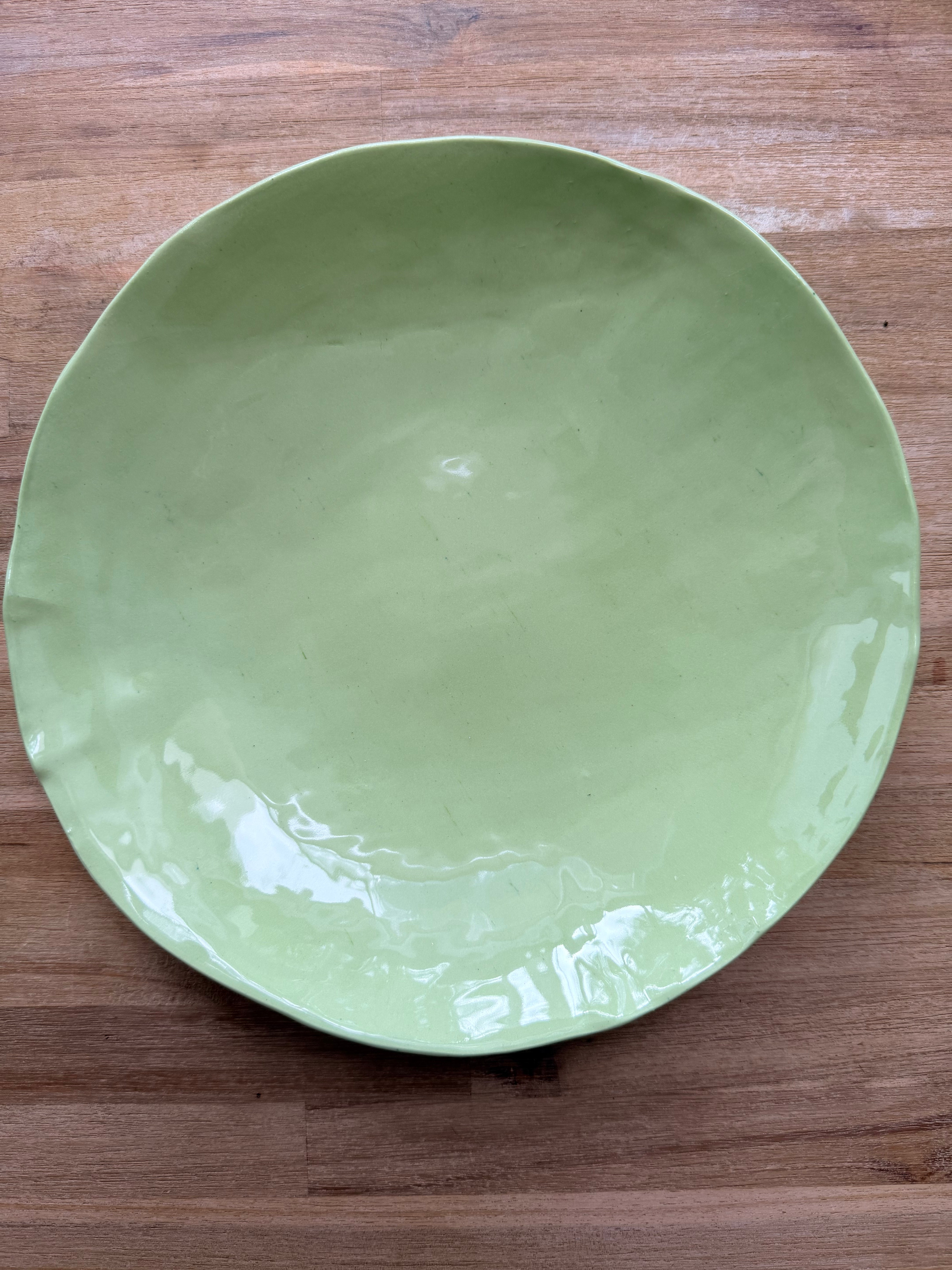 Pistachio Glazed Ceramic medium Bowl