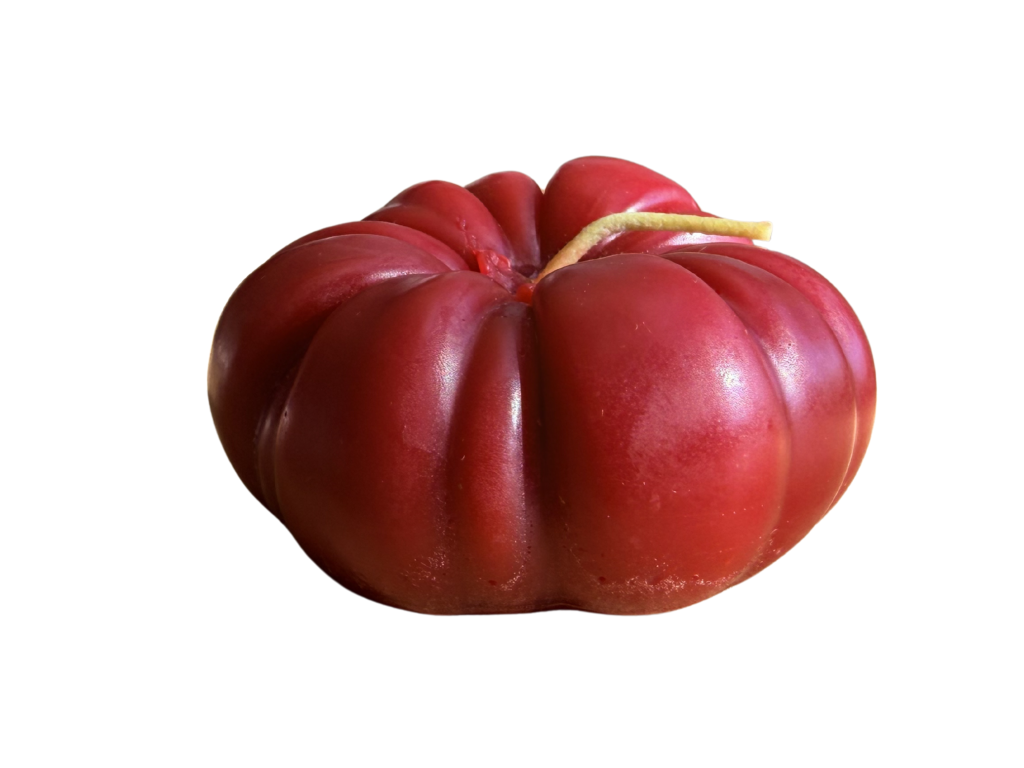 Large Red Heirloom Tomato Beeswax Candle