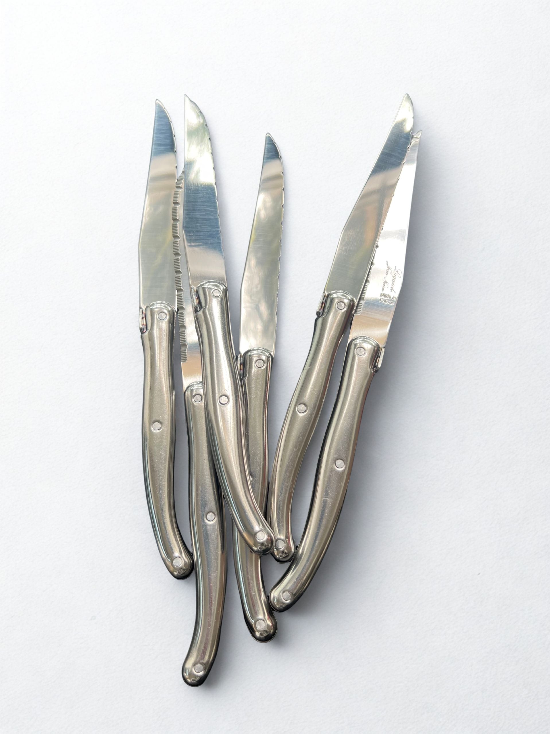 Silver Laguiole Neron 24 Piece Cutlery Set