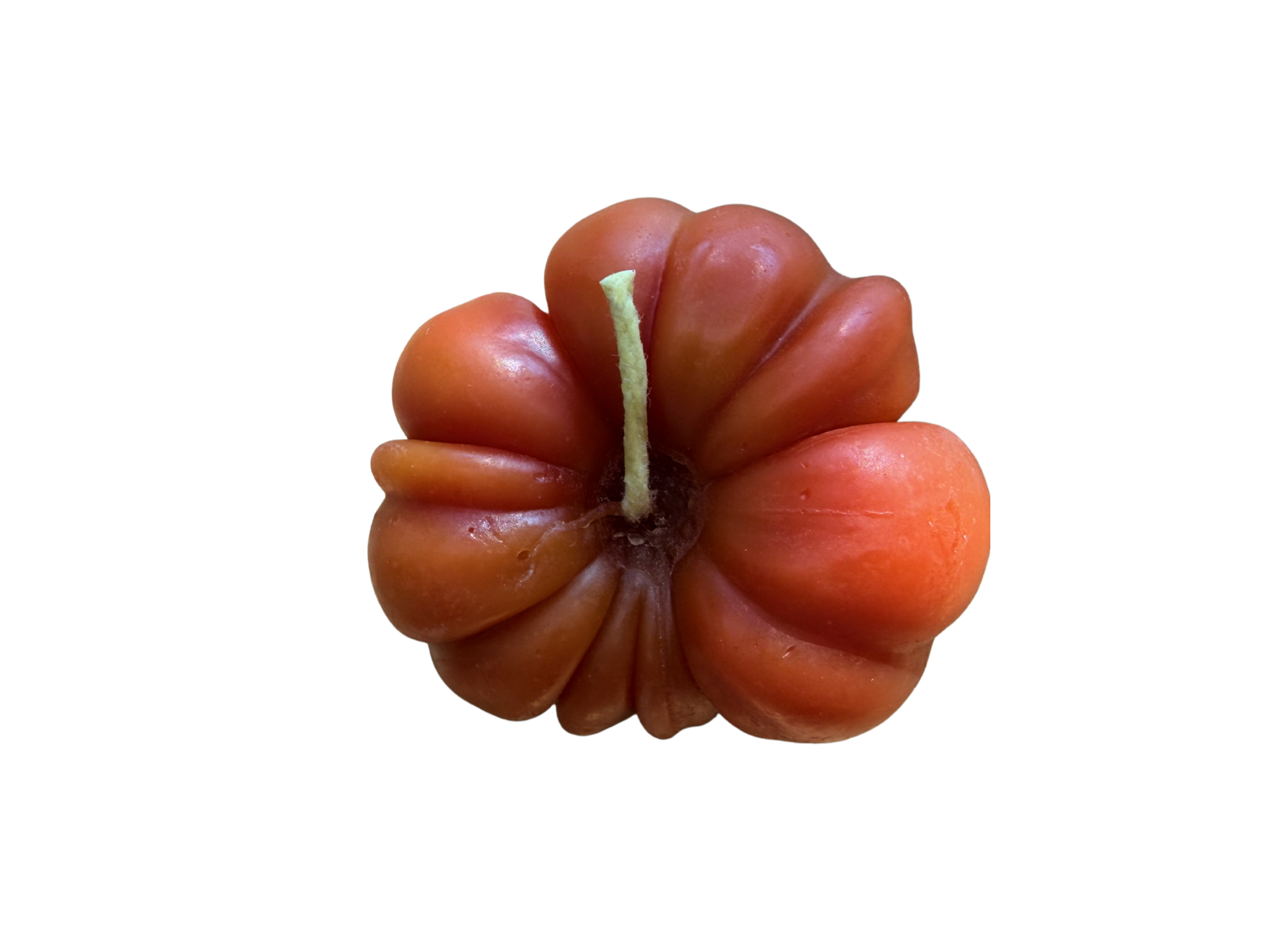 Small Orange Heirloom Tomato Beeswax Candle