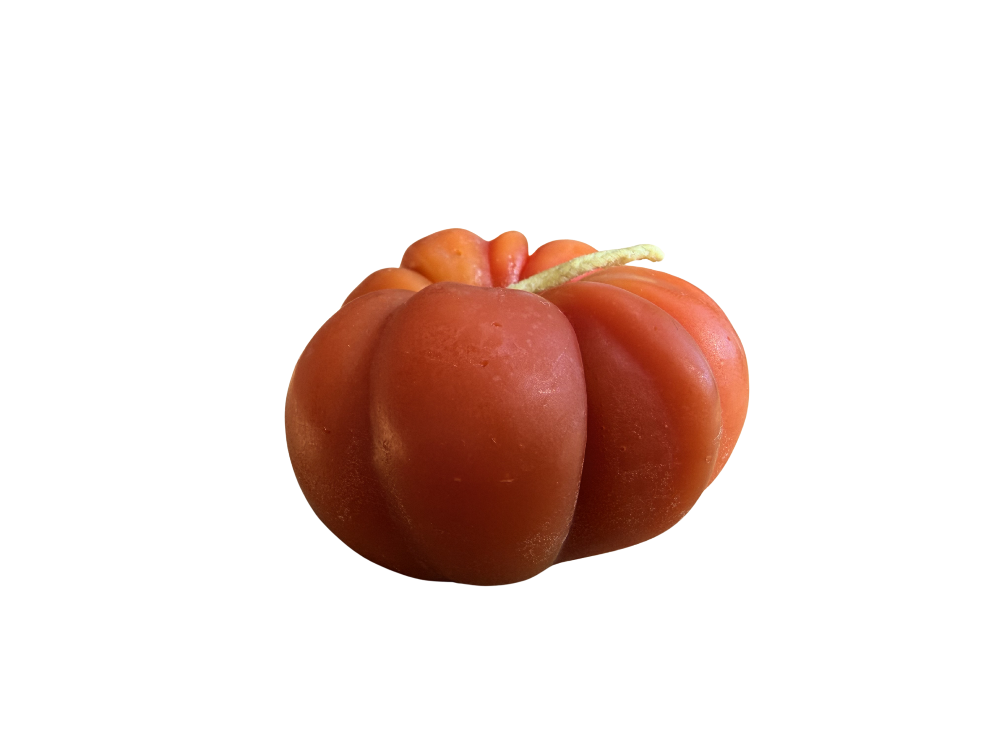 Small Orange Heirloom Tomato Beeswax Candle
