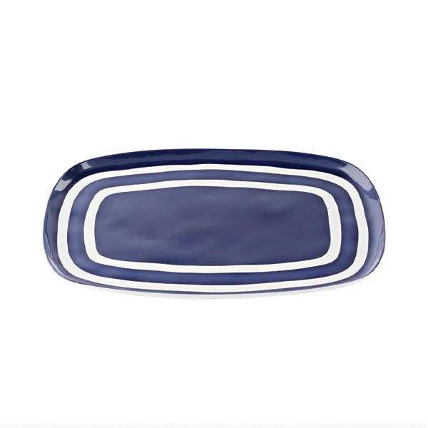Extra Large Mediterranean Blue and White Platter