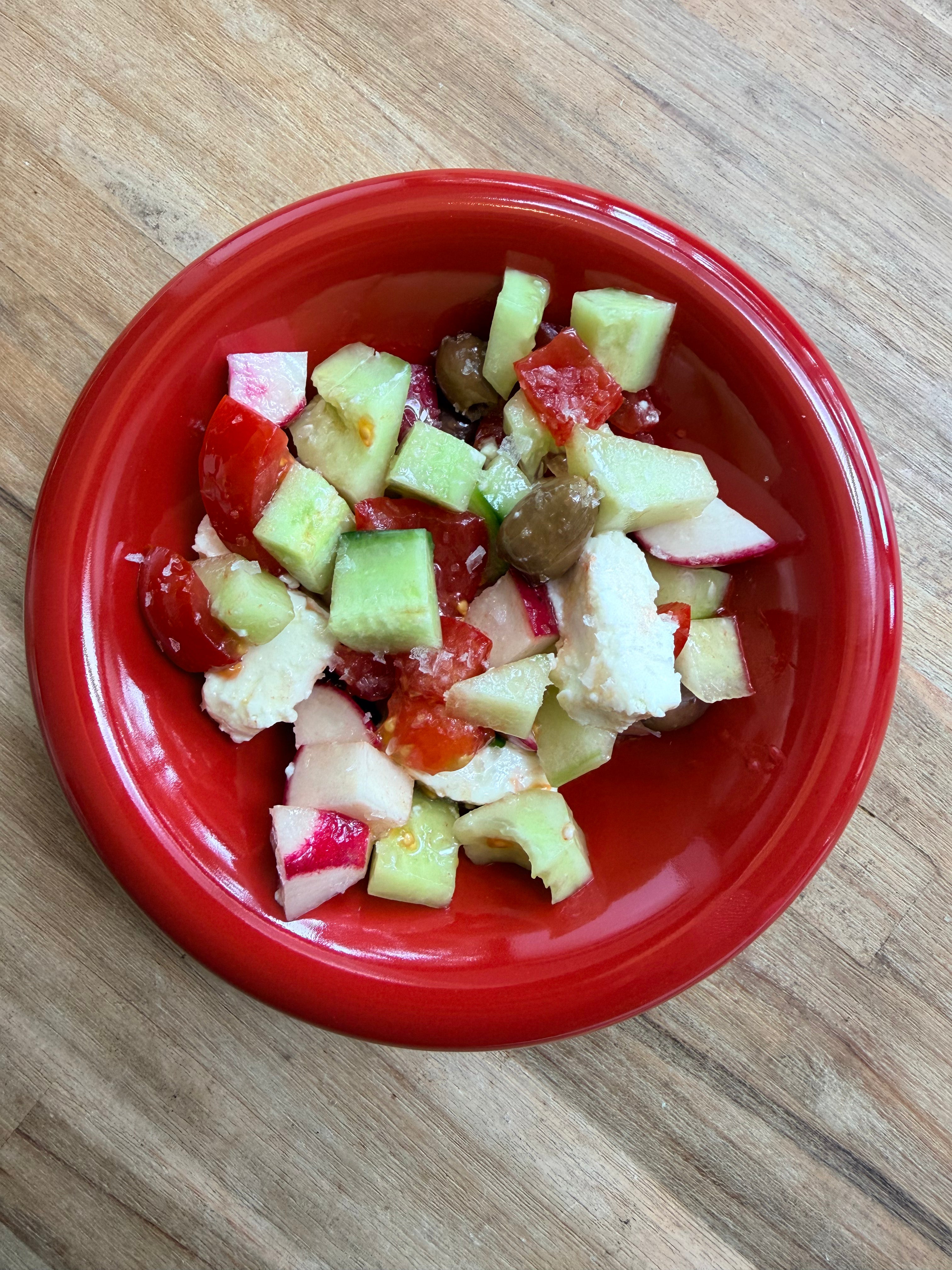 Tomato Red Side Bowl