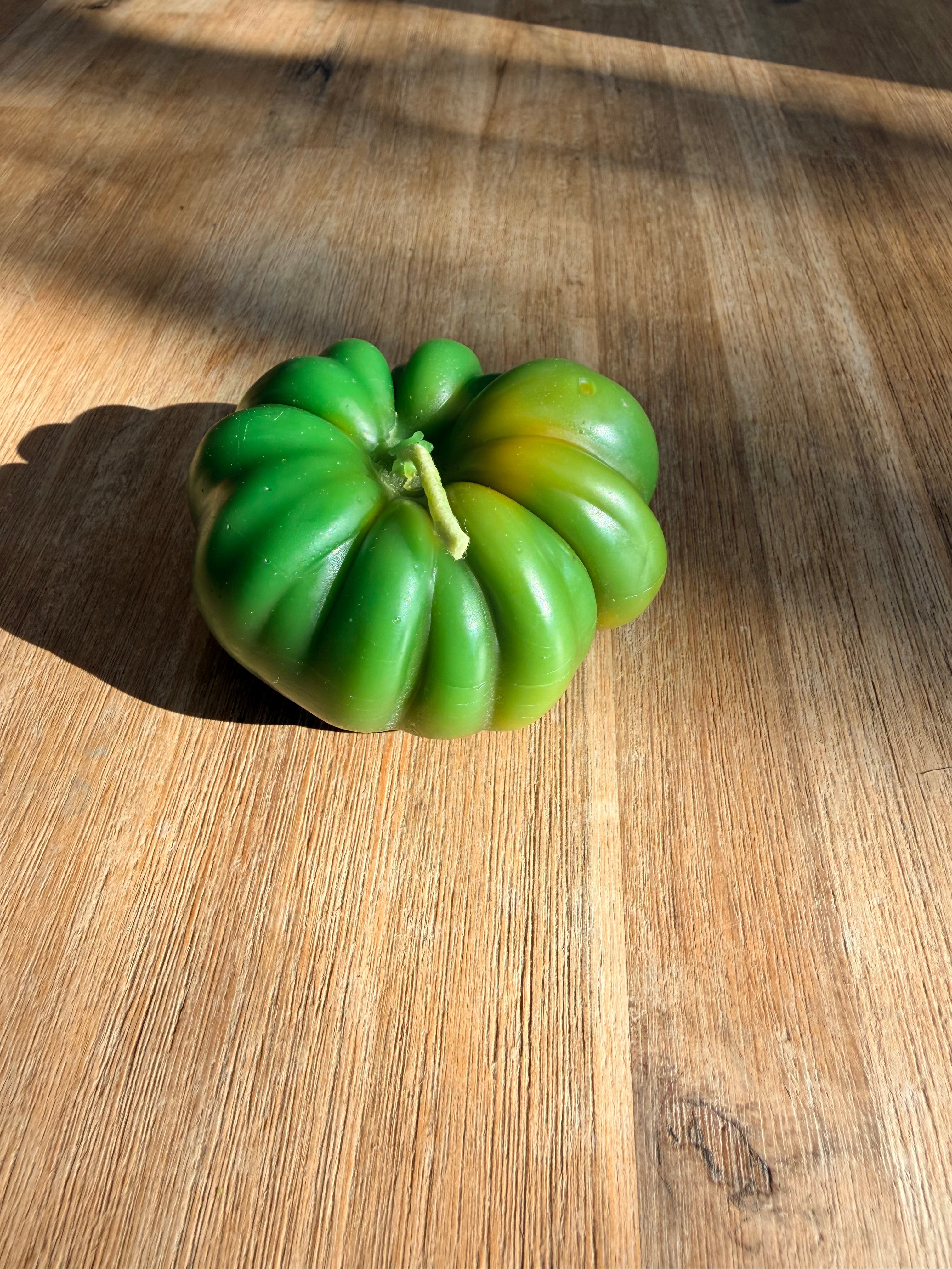 Small Green Heirloom Tomato Beeswax Candle