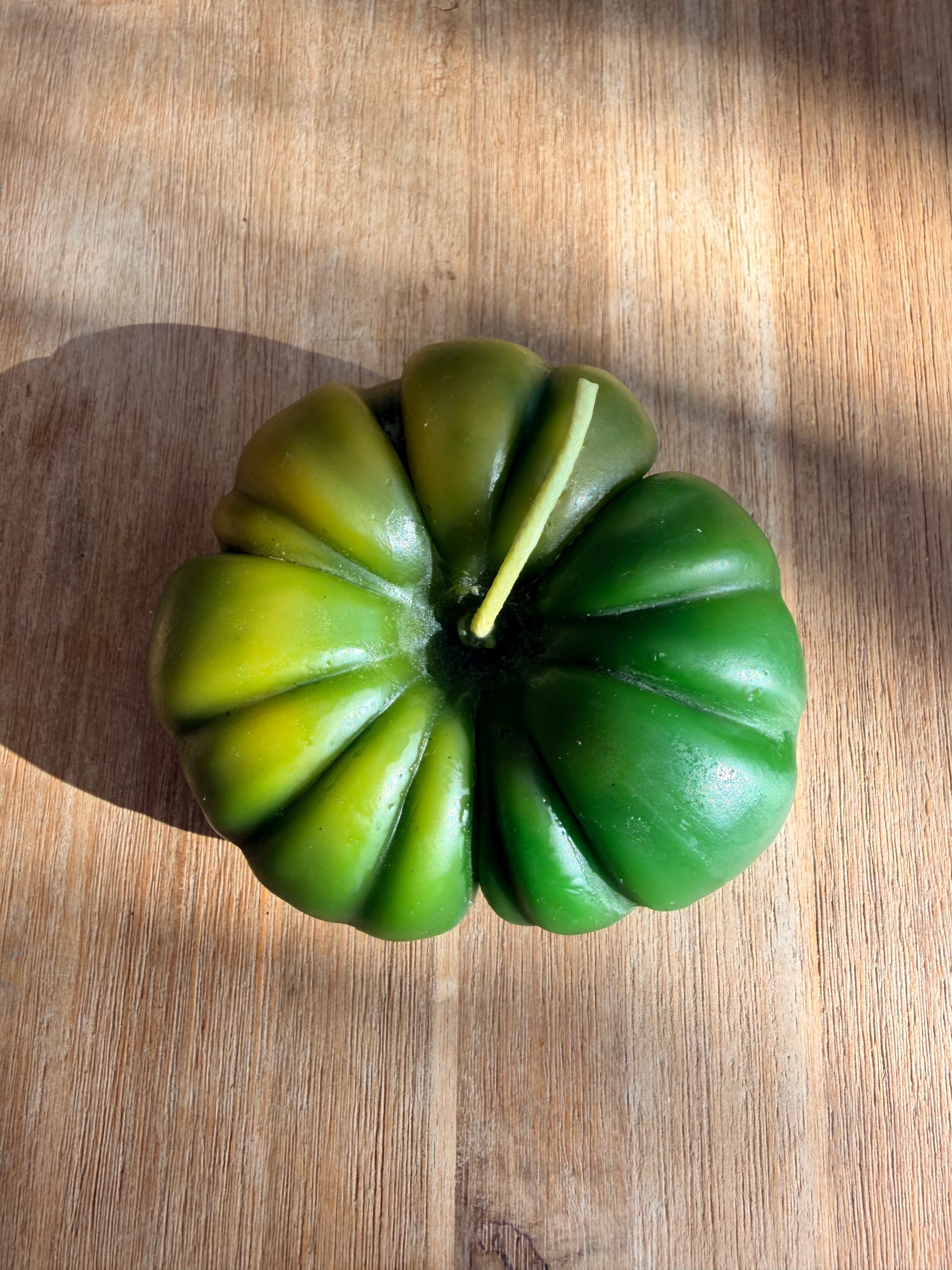 Large Green Heirloom Tomato Beeswax Candle