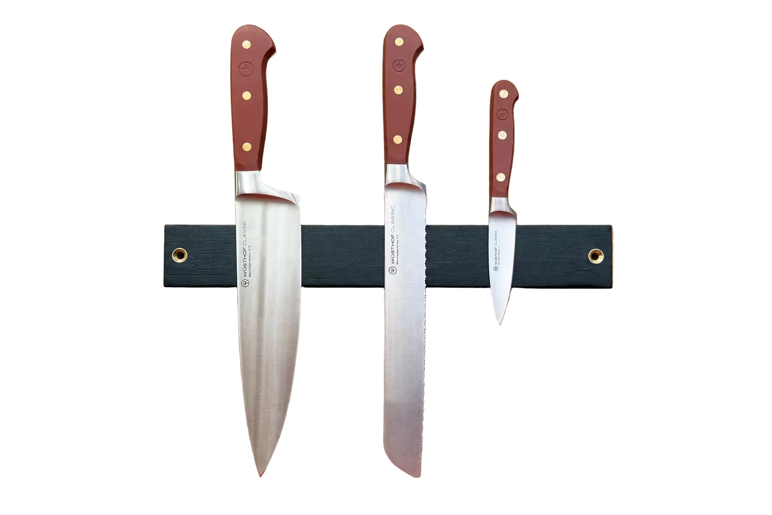 Medium Charred Maple Magnetic Knife Rack