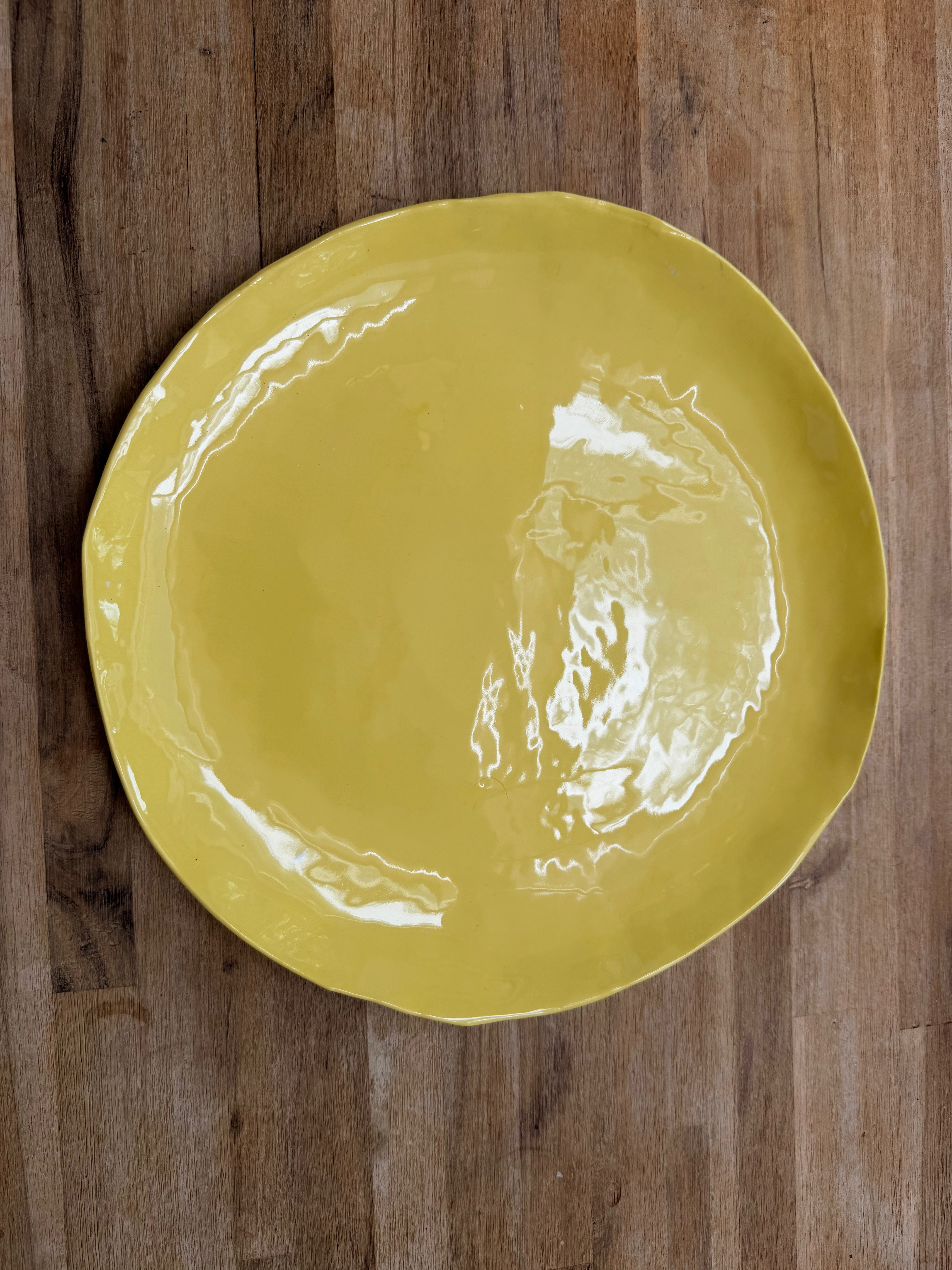 Butter Glazed Ceramic Platter