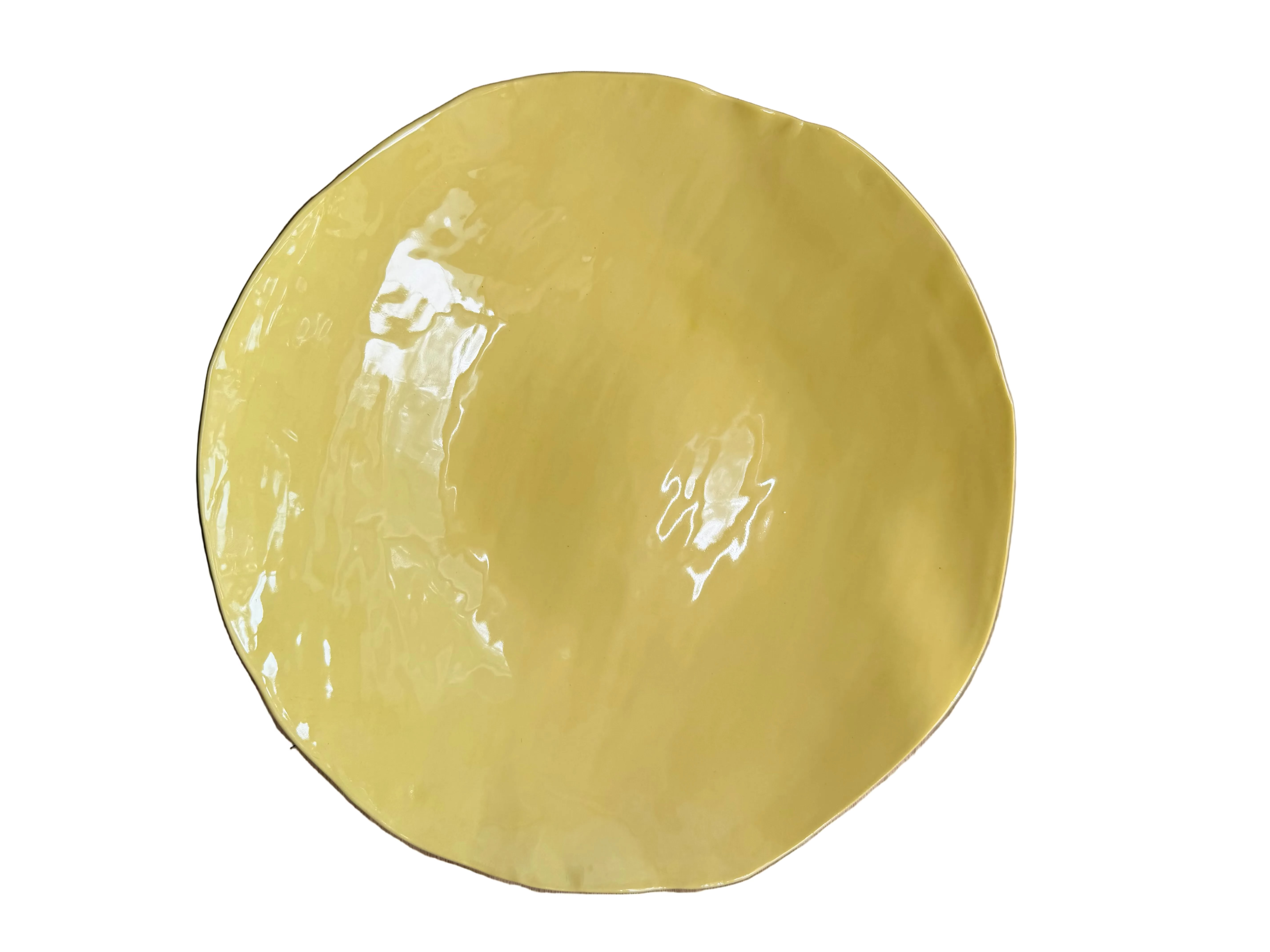 Butter glazed ceramic bowl