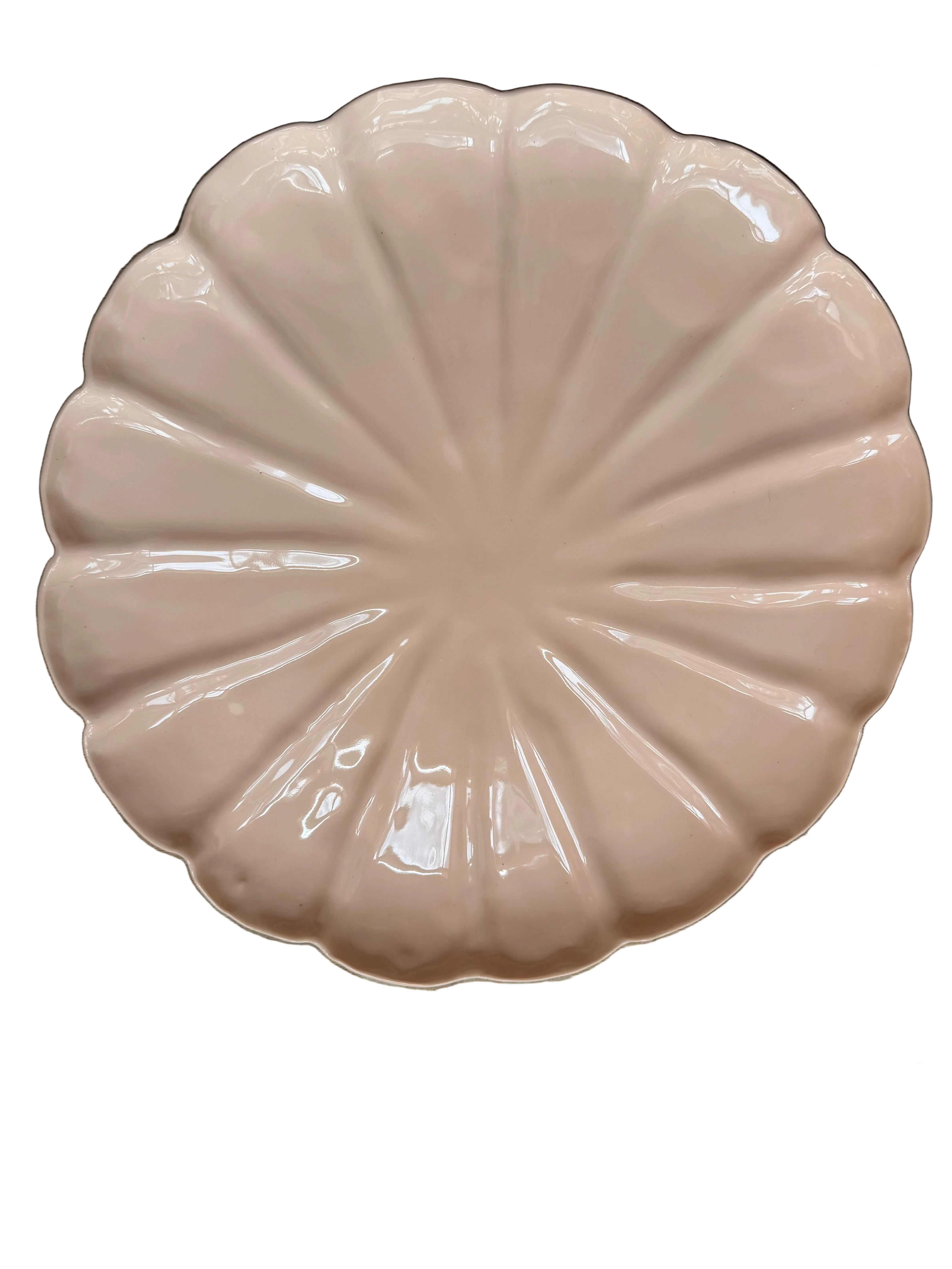 Marshmallow Blossom Ceramic Platter