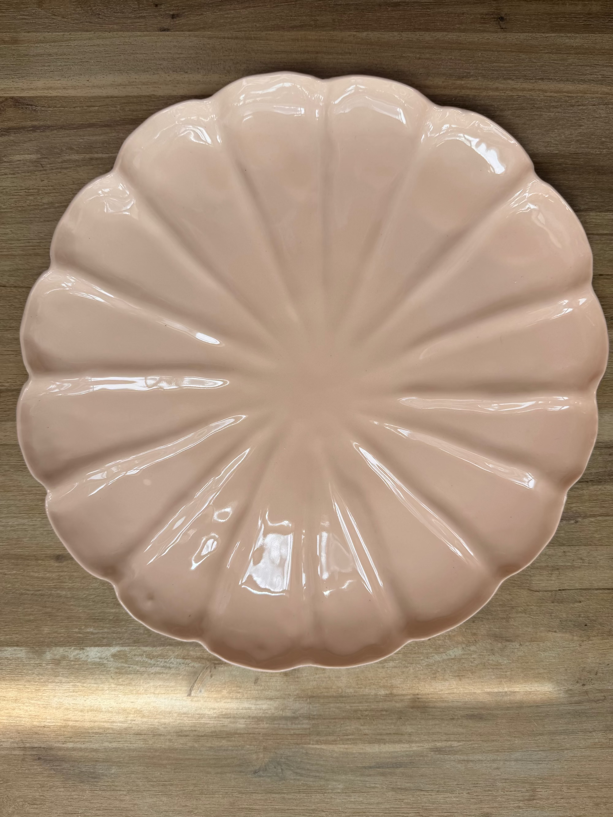 Marshmallow Blossom Ceramic Platter