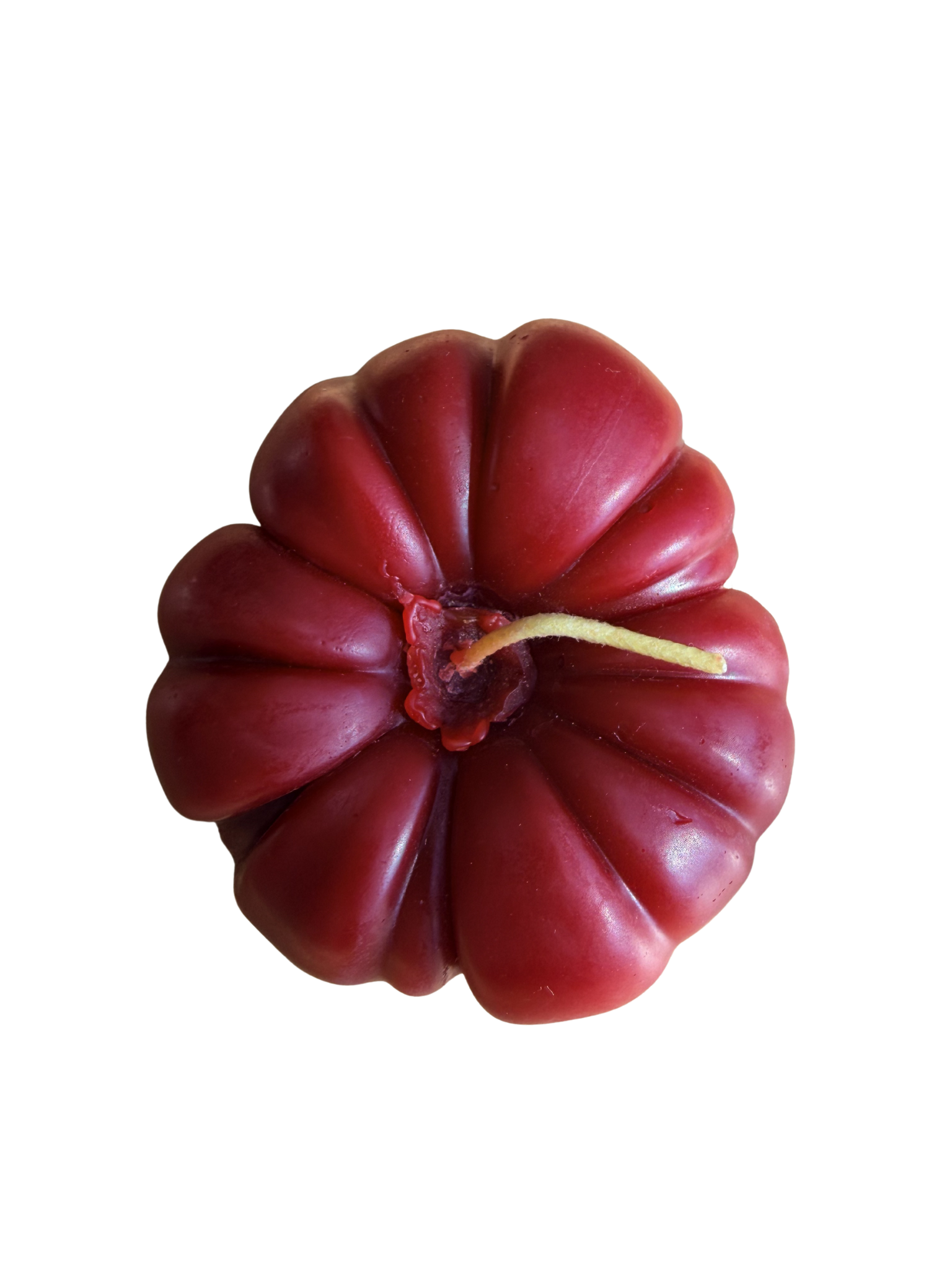 Large Red Heirloom Tomato Beeswax Candle