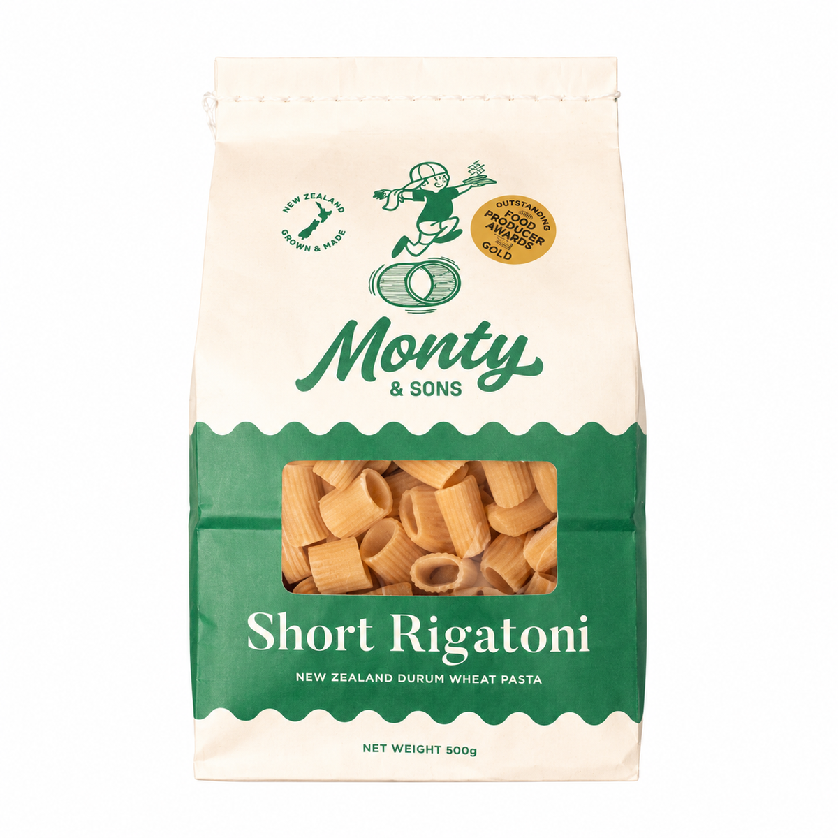 Monty & Sons Short Rigatoni Pasta